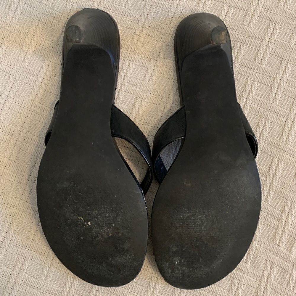Steve Madden Black Leather Heels - Picture 6 of 9